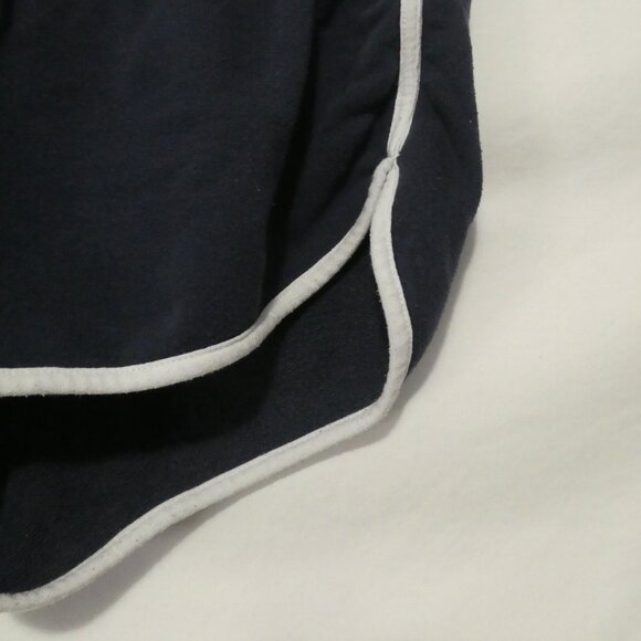 H&M - Divided - Basic | medium | Navy Blue Sweat Shorts With White Trim - Picture 8 of 14